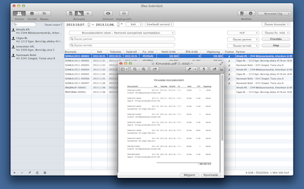 macOS - OS X Számlázó program